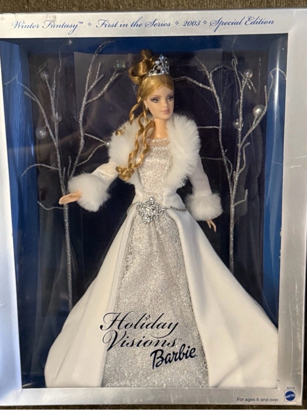 Barbie White & Silver Holiday Visions Winter Fantasy Doll